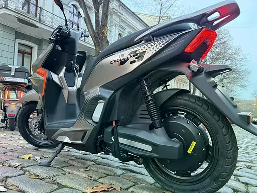 Електроскутер Двомісний Crosser V3 (2500W, 72V/35Ah) Коричневий - фото 3