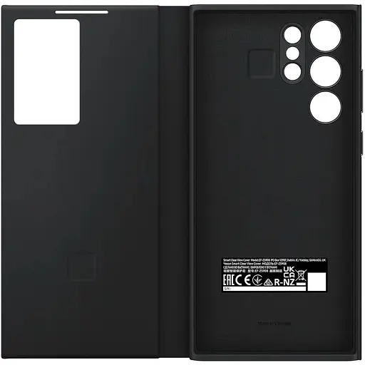 Оригінальний чохол-книжка Samsung S-View Flip Cover для Galaxy S22 Ultra Чорний EF-ZS908CBEGRU - фото 8