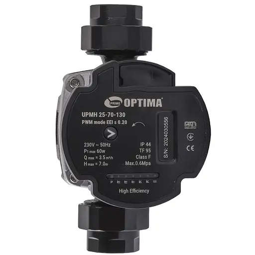 Насос циркуляционный энергосберегающий Optima PRIME UPMH 25-70AUTO 130 мм. - фото 2