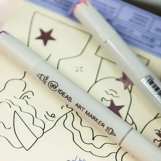 Маркер двухсторонний Бесцветный блендер, O, 99IDEAS - фото 2