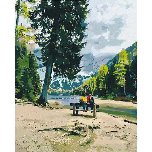 Картина за номерами Мандрівники Roksolana Baran Brushme 40x50 см кольорова 000276772