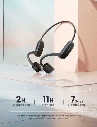 Бездротові спортивні кісткові навушники Langsdom Opetec Race Bluetooth-гарнітура з вбудованою пам'яттю 32G - фото 8