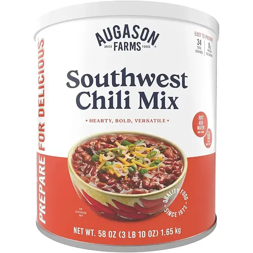 Фасоль чили по мексикански Augason Farms с большим сроком годности 10 лет 34 порции