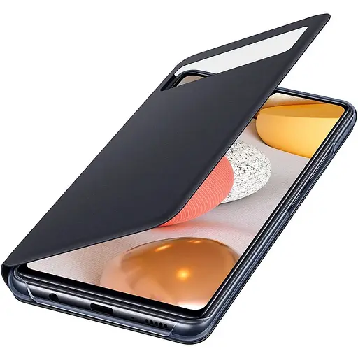 Оригінальний чохол-книжка Samsung для Galaxy A42 5G S-View Clear View Cover Smart Чорний (EF-EA426PBEGRU) - фото 2