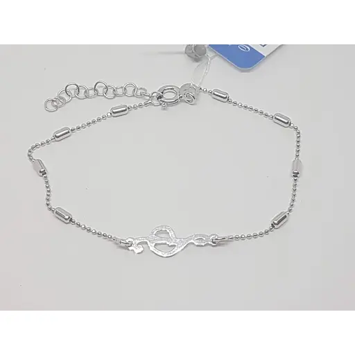 Серебряный браслет Аметист 2214450FA - фото 2