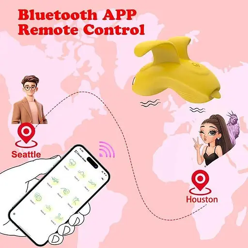 Кліторальний смарт-вібратор Love Spouse силіконовий з акумулятором для жінок 71 мм жовтий - фото 7