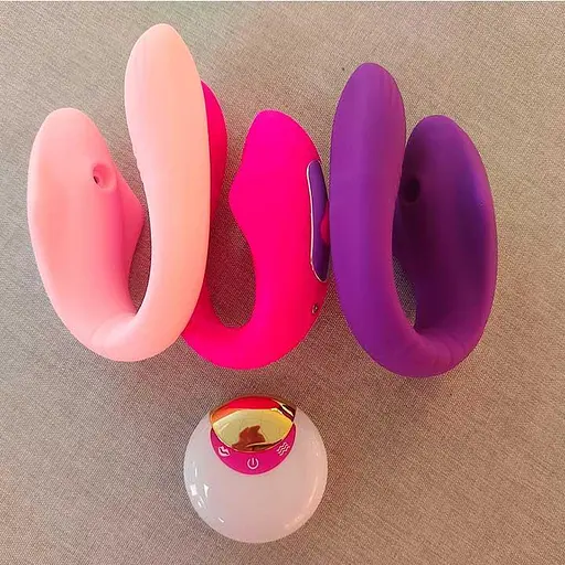 Вібратор вакуумний з пультом Jony силіконовий для пар 13 режимів вібрації 11,5 см фуксія - фото 5