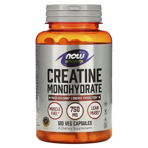 Креатин Sports Creatine Monohydrate 120 вегакапсул NOW fit0016140