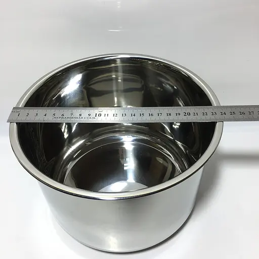 Кастрюля из нержавеющй стали для мультиварки-скороварки Moulinex CE400032, CE4000 (Аналог SS-991486) 6л. - фото 9