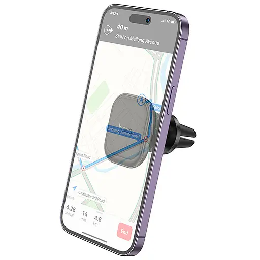 Автотримач Hoco H29 Brilliant magnetic (air outlet) Black - фото 2