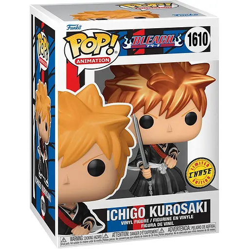 Коллекционная фигурка Funko Pop Блич Ичиго Куросаки Bleach Ichigo Kurosaki Chase 10 см FP B IK 1610 - фото 3