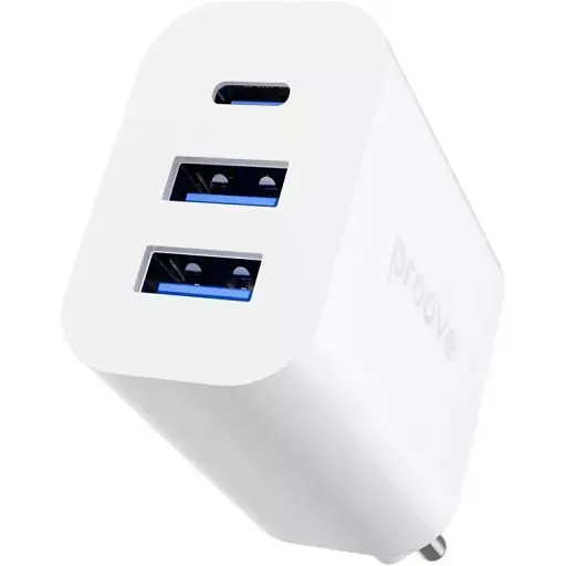 Зарядное устройство быстрое Proove Rapid 30 W (2 USB + Type-C) - фото 1