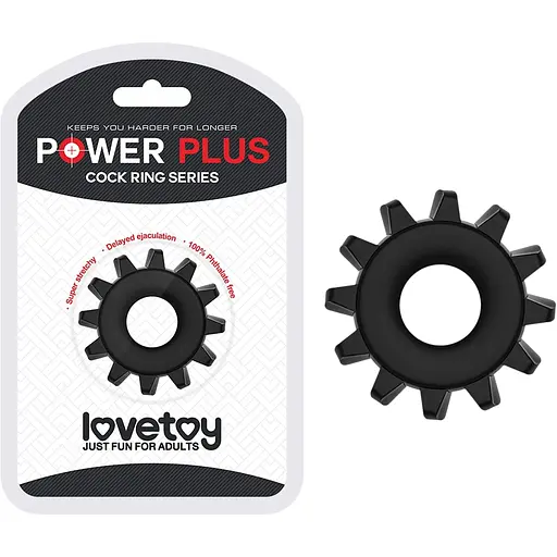 Эрекционное кольцо Lovetoy Power Plus Cock Ring Series 4.5 см черный