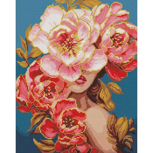 Алмазная мозаика Цветущая грация AMO8004, 40х50 см