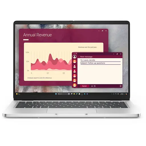 Ноутбук Dell Pro 14 PC14255 AI 7 PRO 350 la 5.0Ghz,+,16GB DDR5,1TB,Windows 11Pro