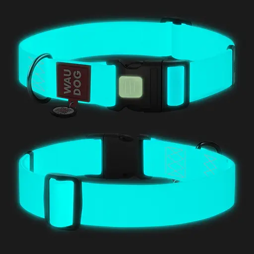 Нашийник для собак водостійкий Waudog Waterproof з QR-паспортом світлонакопичувальний пластиковий фастекс XXL Ш 40 мм Дов - фото 5