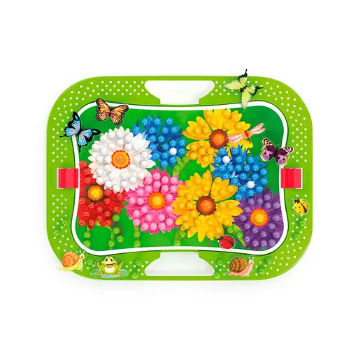 Творчий набір для занять мозаїкою Quercetti 0968-Q, 300 фішок, 16 фігурок, дошка - фото 3