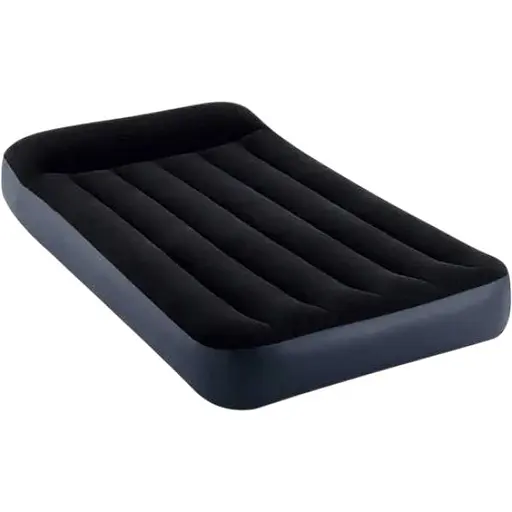 Надувне велюрове ліжко Intex 64141 з підголівником, 191x99x25 см