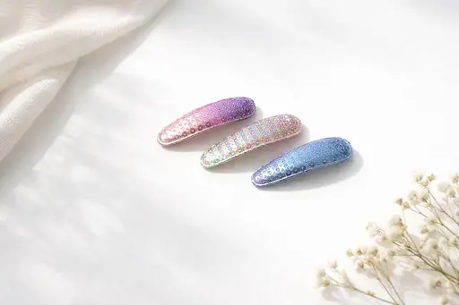 Набір блискучих шпильок кліпс 20 шт. - фото 3