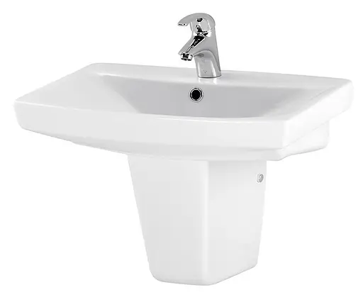 Умивальник меблевий Cersanit Carina 60 см з отвором Білий K31-006 30412 - фото 5