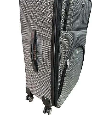 Валіза Тканинна (Impertex) Велика (L) Водонепроникна на 4 Подвійних Колесах 120 л Розширенням TK003-L - фото 5