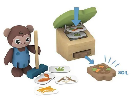 Деревянный развивающий набор Hape Органическая теплица E3416 для юных садоводов - фото 5