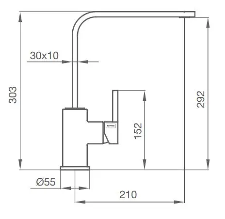 Смеситель для кухни GRB Kitchens 995700 Хром - фото 2