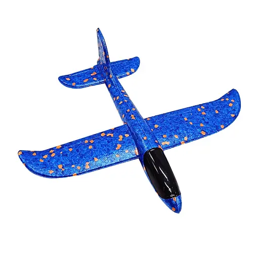Детский метательный самолет-планер C28004 (синий) длина 38 см