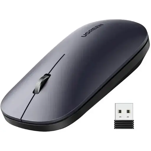Бездротова мишка комп'ютерна Ugreen Portable Wireless Mouse MU001 чорна (UGR-90374) - фото 1