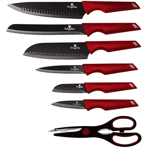 Набор ножей Berlinger Haus Metallic Line Burgundy Edition (BH-2599)