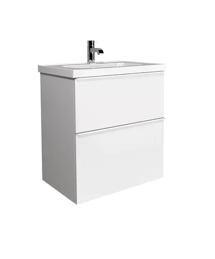 Тумба Мойдодир Grin 65-U с умывальником Fenova 65 Белый - фото 4