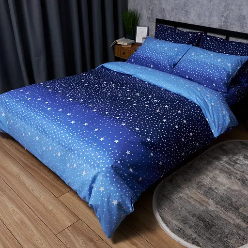 Підковдра Moon&Star Бязь Gold Люкс Night Glow King Size 220x240 см - фото 1