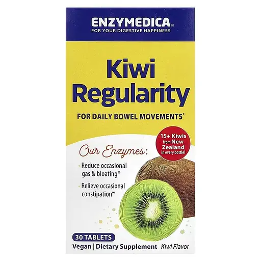 Натуральная добавка Enzymedica Kiwi Regularity, 30 таблеток - фото 2
