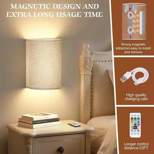 Настінний бра з батарейним живленням - фото 3