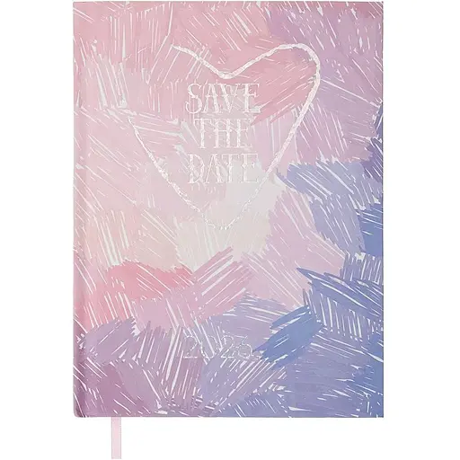 Щоденник датований Buromax Melody 2026 поліграфічний A5 рожевий (BM.21163-10)