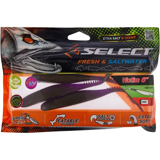 Силікон Select Victim V-Tail 6" #888 (3 шт/уп) - фото 2