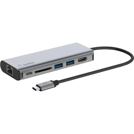 USB-Хаб BELKIN USB-C 6in1 Multiport Dock (AVC008BTSGY) - фото 1
