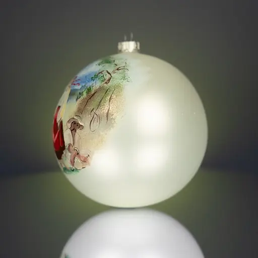 Ялинкова прикраса Різдвяні історії Катерина за мотивами Шевченко Т.Г куля скло (4820001154924) - фото 3