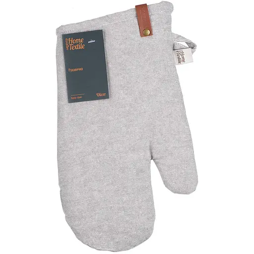 Рукавичка Ardesto Oliver, 18х30см, 100% бавовна, сірий (ART05OD) - фото 1