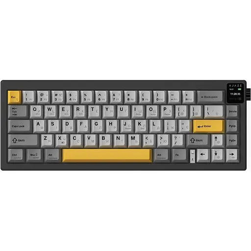 Клавіатура бездротова Ajazz AK650 Flying Fish Switch Black (AK650-FF-BGY)