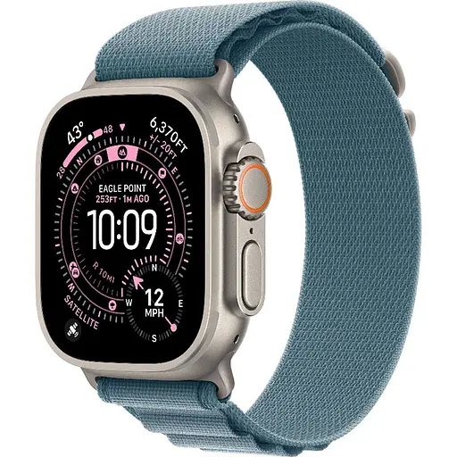 Смарт-часы Apple Watch Ultra 3, 49 мм Natural Titanium Case with Light Blue Alpine Loop Medium MEWM4 (145310)
