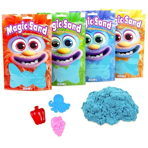 Кинетический песок Strateg Magic sand в пакете 39402-3 голубой, 0,350 кг