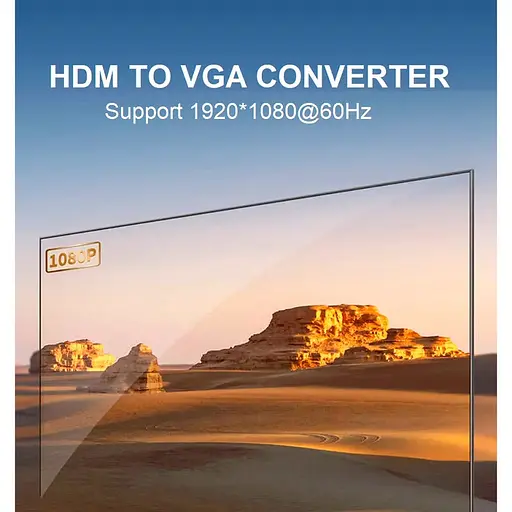 Перехідник UGREEN CM611 HDMI to VGA Adapter(UGR-90813) - фото 7