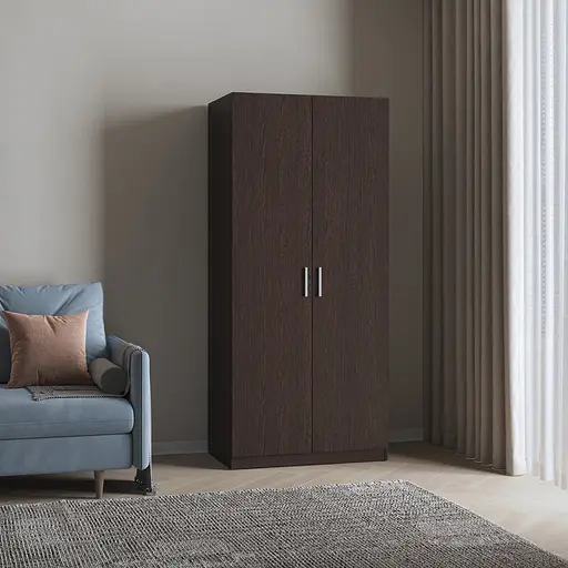 Шкаф для одежды Vays, 2-х дверный шкаф M-54 Венге Темный