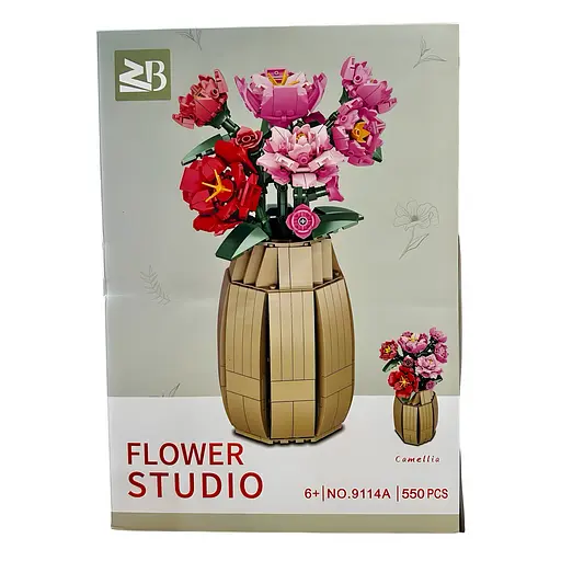 Конструктор Flower Studio Камелії у вазі на 550 деталей (9114A) - фото 2