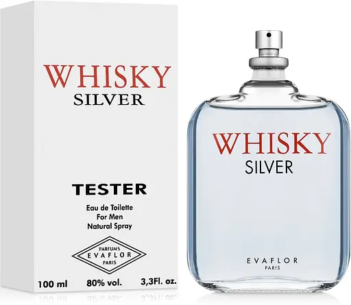 Туалетна вода Evaflor Whisky Silver Тестер 100 мл