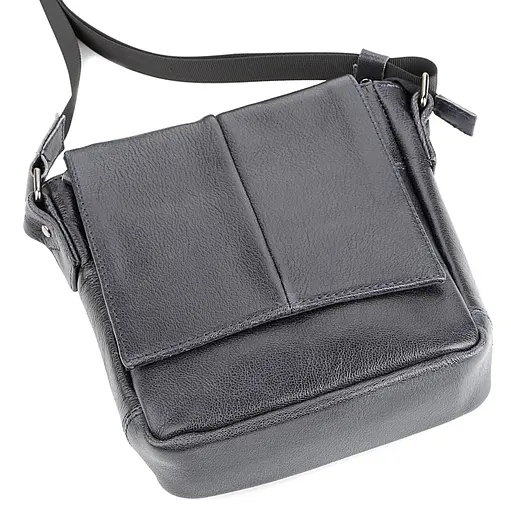 Чоловіча шкіряна сумка SHVIGEL 18х18х6 см sum0026530 - фото 6