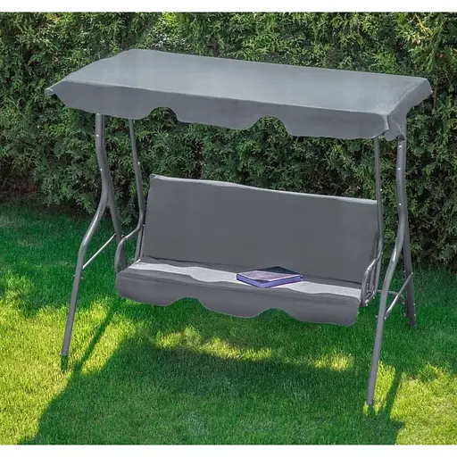 Гойдалка Leobro з подушками на 3 особи Relax Grey - фото 1