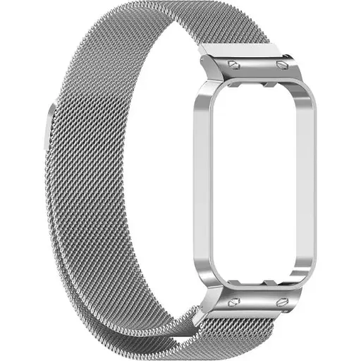 Ремешок DK CDK Metal Milanese Loop Magnetic для Xiaomi Mi Band 8 Active (016244) (silver) - фото 3