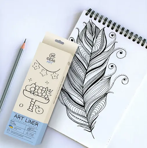 Набір кольорових лінерів, 12 кол.,12 set Basic colors, 99IDEAS - фото 3